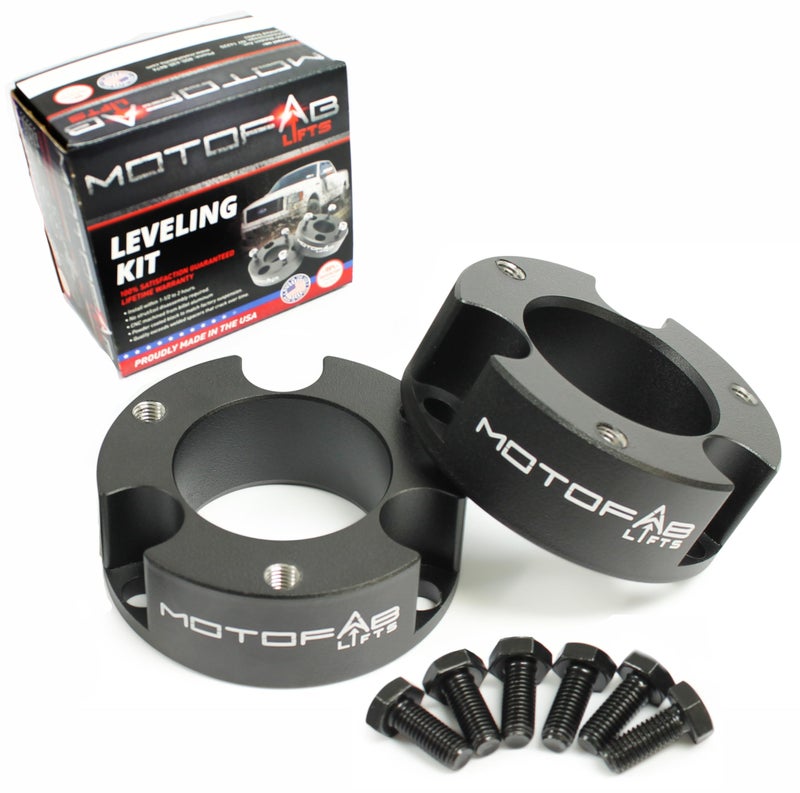 MotoFabLifts 25 Front Leveling Lift Kit for 20192024 Ford Ranger leveling Puck strut spacer Billet aluminum Made in the USA